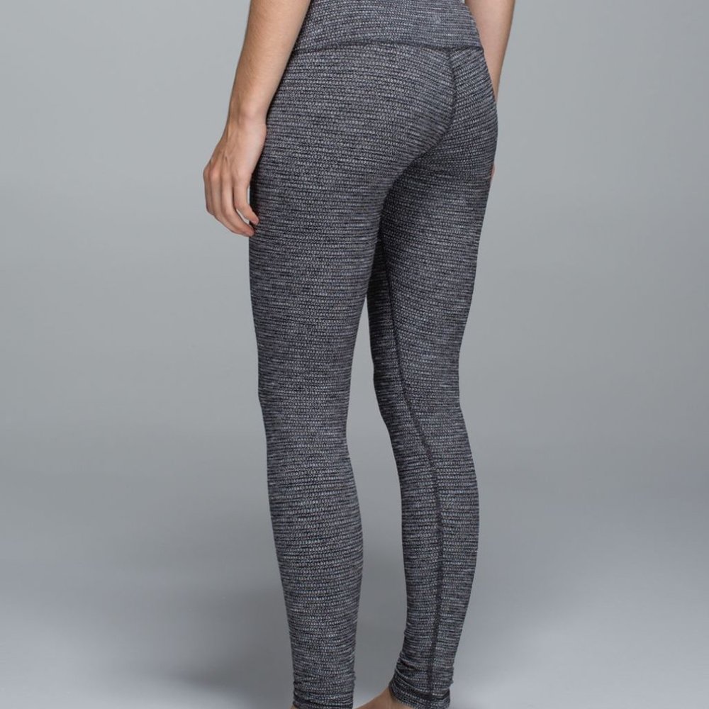Lululemon Wunder Under Pants Leggings Coco Pique